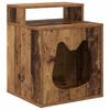 vidaXL Kaķu māja Vecs koks 42,5 x 40 x 53,5 cm Inženierijas koks