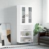vidaXL augstais skapis, balts, 69,5x34x180 cm, inženierijas koks