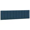 vidaXL galvgaļa spilvens, Hanko, zils, 180 cm, samts