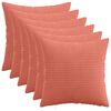 vidaXL Spilvenu pārvalks 6 pcs HEERLEN Sarkans oranžs 30 x 30 cm
