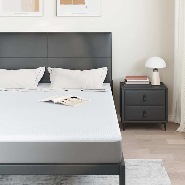 vidaXL Matracis Balts 160 x 200 cm Žakarda audums