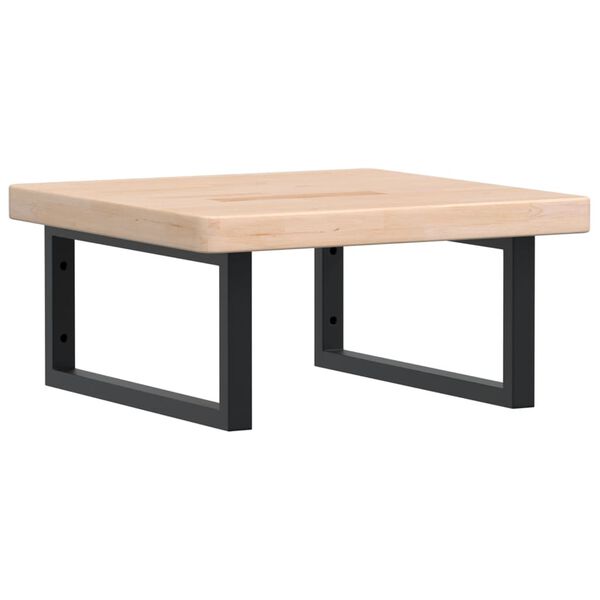 vidaXL izlietnes plaukts, stiprināms pie sienas, tērauds, ozola koks