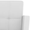 vidaXL bāra krēsli, 2 gab., balta mākslīgā āda