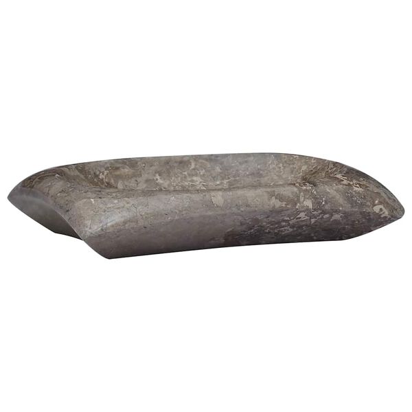 vidaXL izlietne, pelēka, 50x35x10 cm, marmors