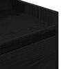 vidaXL naktsskapītis ar 2 atvilktnēm, melns, 36x36x68 cm