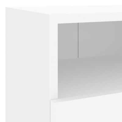 vidaXL TV sienas skapītis, balts, 40x30x30 cm, inženierijas koks