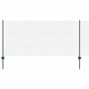 vidaXL Metināts žogs ar stabiem 50 x 1 m PVC pārklāts tērauds Zaļa