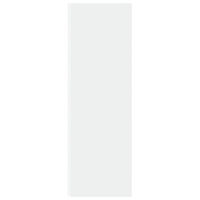 vidaXL stūra plaukts, balts, 33x33x100 cm, kokskaidu plātne