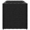 vidaXL dārza puķu kastes, 2 podi, 2 gab., 72x30x32 cm, melns PE