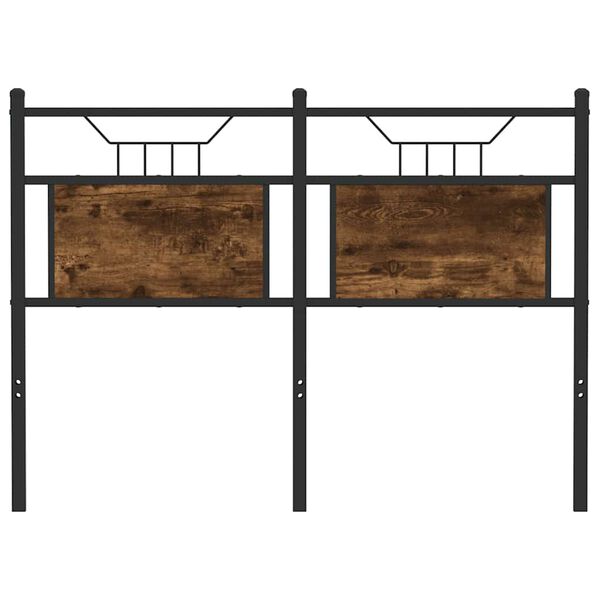 vidaXL rezerves galvgalis, ozolkoka krāsa, 120 cm, inženierijas koks, tērauds