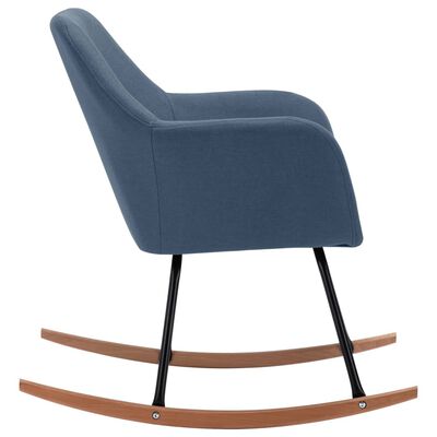 vidaXL šūpuļkrēsls, zils audums