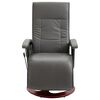 vidaXL masāžas krēsls, pelēka mākslīgā āda