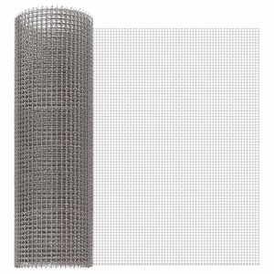 vidaXL Tīkls 40 x 500 cm 3 Mesh Nerūsējo&scaron;ā tērauda 201 Sudraba
