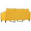 vidaXL trīsvietīgs dīvāns, gai&scaron;i dzeltens audums, 180 cm
