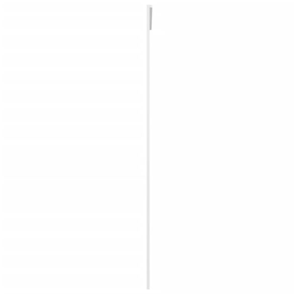 vidaXL bīdāmās durvis, 90x205 cm, ESG stikls, balts alumīnijs