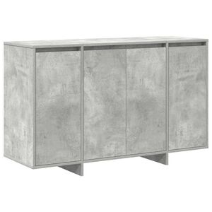 vidaXL Puse Betona pelēks 120 x 41 x 75 cm Inženierijas koks