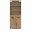 vidaXL Augstais skapītis Artisānā ozols 69,5 x 34 x 180 cm