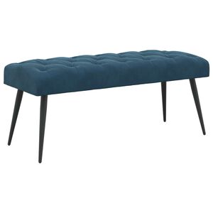 vidaXL Sols ar pogām Zila 110 x 40 x 46 cm Samts