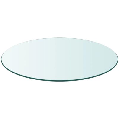 vidaXL galda virsma, 400 mm, apaļa, rūdīts stikls