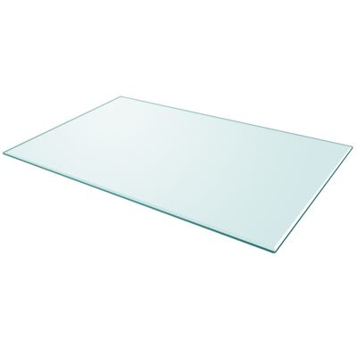 vidaXL galda virsma, 1000x620 mm, četrstūraina, rūdīts stikls