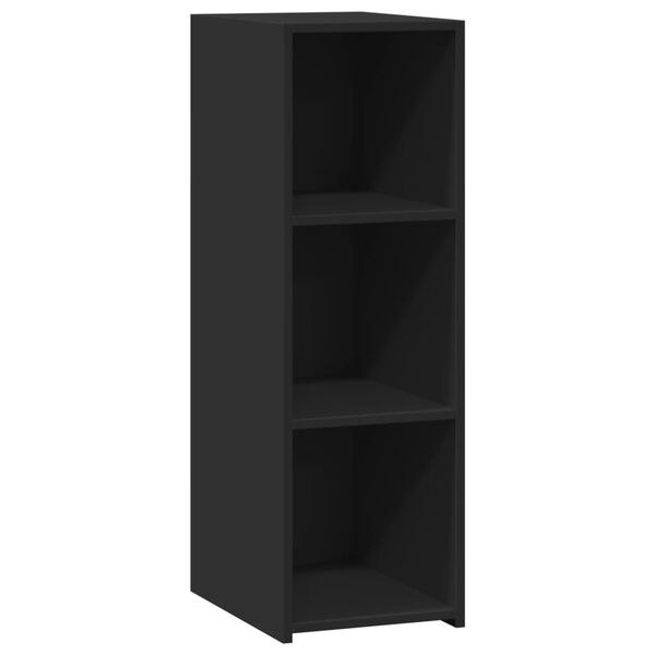 vidaXL kumode, melna, 30x41x93 cm, inženierijas koks, melns