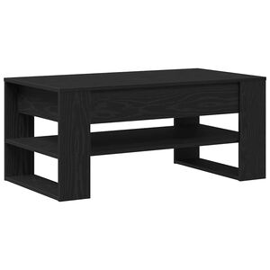 vidaXL Kafijas galdiņ&scaron; Melns ozolkoks 102 x 55 x 45 cm
