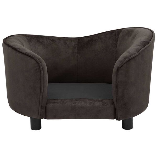 vidaXL dīvāns suņiem, brūns, 69x49x40 cm, plī&scaron;s