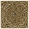 vidaXL Teritorijas paklāji Melns 120 x 120 cm Džuta