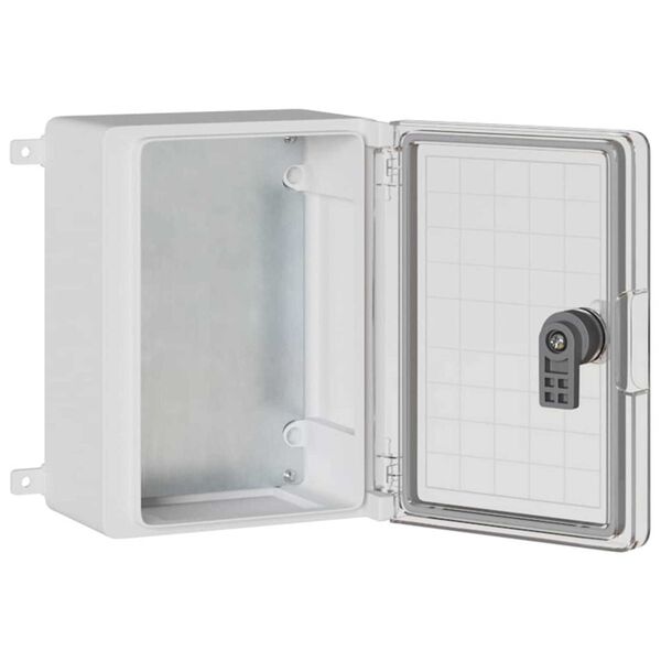 vidaXL Kontroles skapītis Pelēka 18 x 13 x 24 cm ABS plastmasa