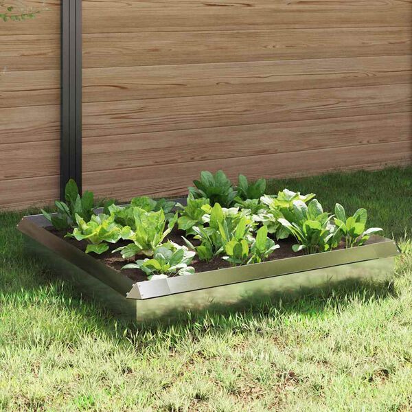 vidaXL Gliemežu sētas 8 pcs Sudraba Nerūsējo&scaron;s tērauds