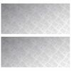 vidaXL Trepju paklājs Taisnstūra 2 pcs Sudraba 90 x 40 cm Alumīnijs