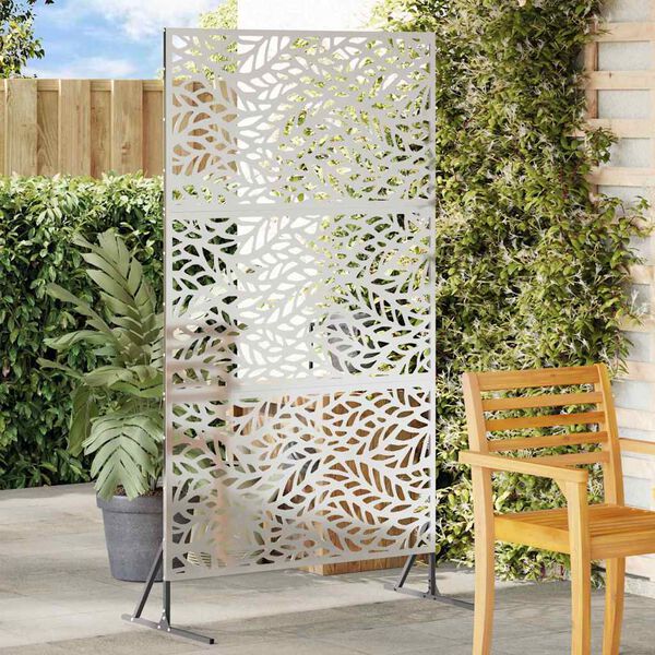 vidaXL Privātuma ekrāns Pelēka 100 x 50 x 180 cm Tērauds