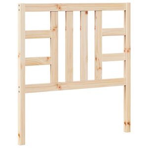 vidaXL gultas galvgalis, 96x4x100 cm, priedes masīvkoks