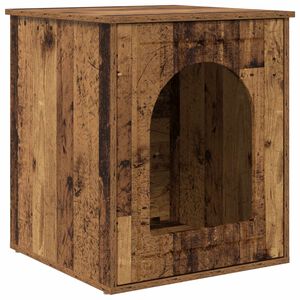 vidaXL Kaķu māja Vecs koks 53 x 52 x 62 cm Inženierijas koks