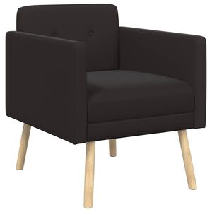vidaXL Atpūtas krēsls Melns Samts