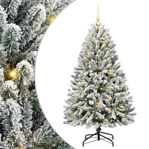 vidaXL Mākslīgā Ziemassvētku eglīte 120 cm 150 LED Silti balts
