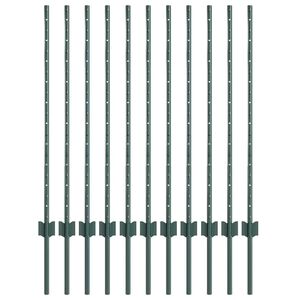 vidaXL Iegultais žogs 11 gab. Zaļa 140 cm