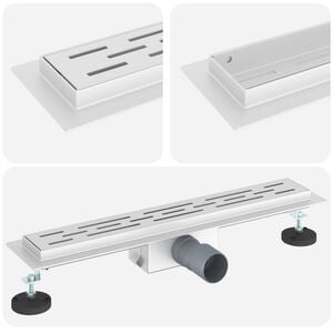 vidaXL Du&scaron;as notekvads ar lineāru dizainu Sudraba 50 cm