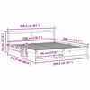 vidaXL Gultas rāmis Dabiska 200 x 200 cm Ciets priedes koks