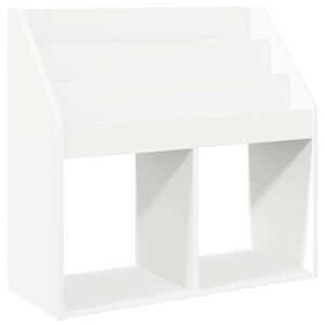 vidaXL Bērnu grāmatplaukts Balts 72,5 x 29,5 x 69 cm Inženierijas koks