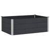 vidaXL Augstā puķu kaste Melns 150 x 100 x 54 cm alu.