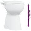 vidaXL tualete bez apmales, 7 cm papildu augstums, klusa aizvēr&scaron;ana, balta keramika