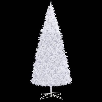 vidaXL izgaismota Ziemassvētku egle, balta, 400 cm