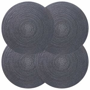 vidaXL Džutas paliktņi 4 pcs Tum&scaron;i pelēka &Oslash; 30 cm 100% Tossa džuta