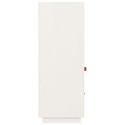vidaXL augstais skapītis, balts, 67x40x108,5 cm, priedes masīvkoks