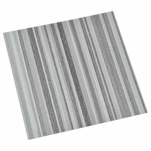 vidaXL Pa&scaron;līmējo&scaron;ie Grīdas Dēļi Pelēks un melns 30,5 x 30,5 cm 20 gab.
