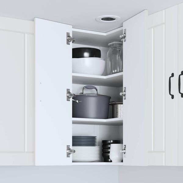 vidaXL Virtuves Skapis Lucca Balts 57 x 57 x 80 cm Inženierijas koks