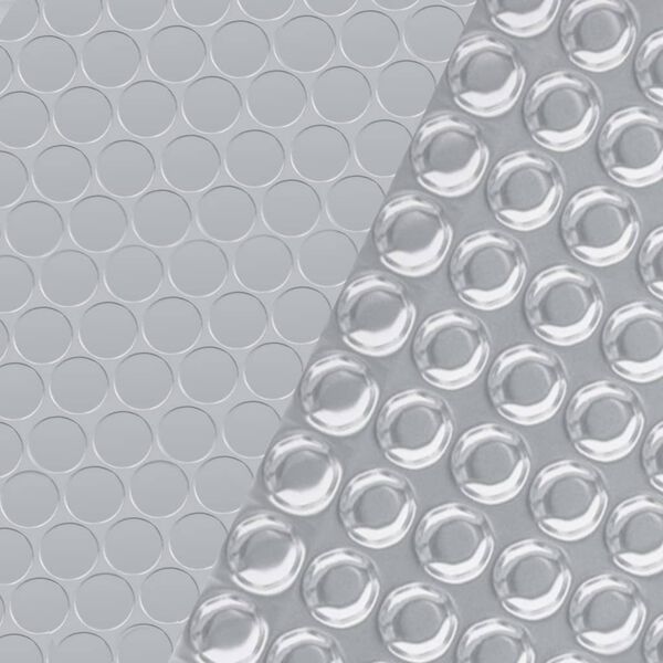 vidaXL baseina pārklājs, 400x200 cm, PE, sudrabkrāsas