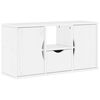 vidaXL TV skapis ar atvilktni ODDA balts 79x24x40cm priedes masīvkoks