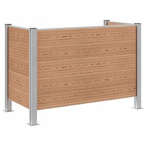 vidaXL Atkritumu tvertnes žogs Brūna 161 x 85 x 115 cm